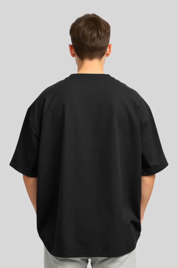 Hover view of Dragon Chinese Oversized T-shirt for Men – Streetstyle in Black | THE ZAINLY
