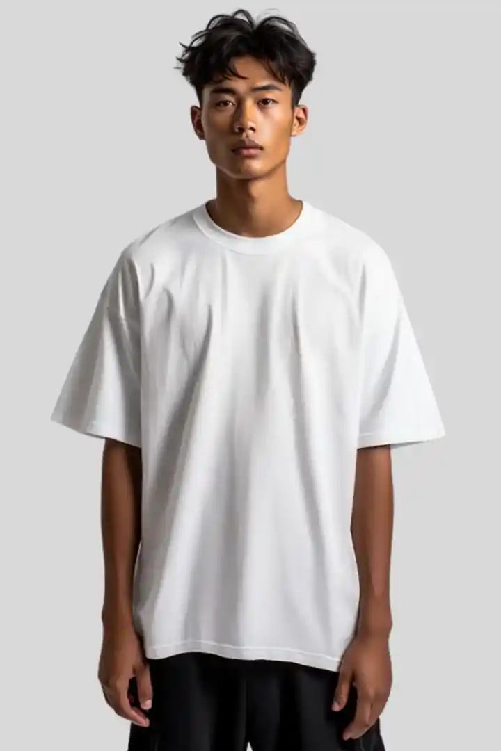 Hover view of Men's & Unisex Oversized White T-Shirt Combo Pack (3-Pack, 240 GSM) - ₹999