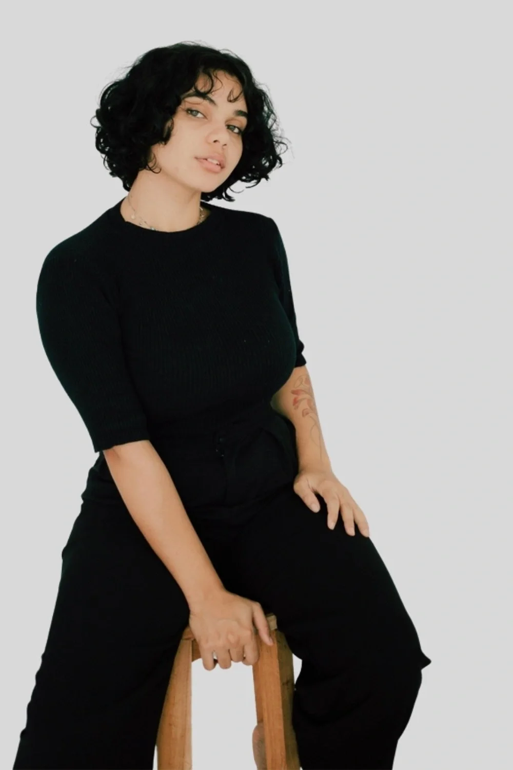Hover view of unisex T-shirts Black Oversized T-Shirt – Soft Cotton Minimal Style